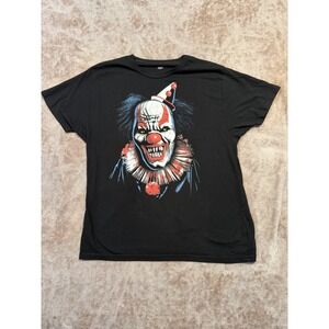 Way To Celebrate Halloween Scary Clown Graphic Print T-Shirt Men's XL Pre-owned